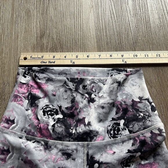 Lululemon Wunder Under Crop II Full On Luon Roll Down Moody Mirage Size 4 W6C45S - Picture 3 of 6